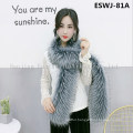 Faux Raccoon and Fox Fur Scarf Eswj-73A